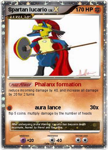 Pokemon Spartan lucario