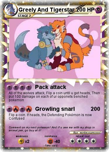 Pokemon Greely And Tigerstar