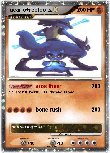 Pokemon lucario+reoloo