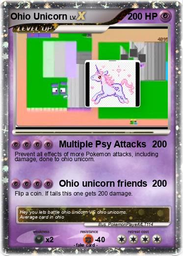 Pokemon Ohio Unicorn