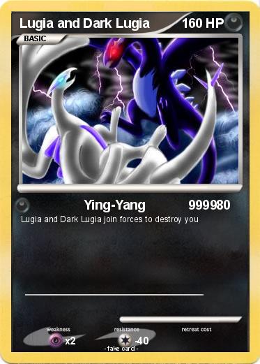 Pokemon Lugia and Dark Lugia