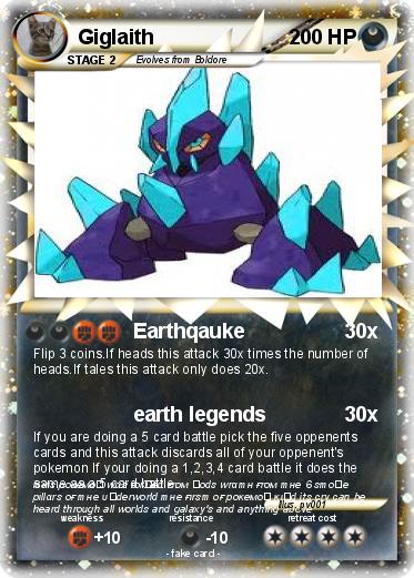 Pokemon Giglaith Pokemon Giglaith