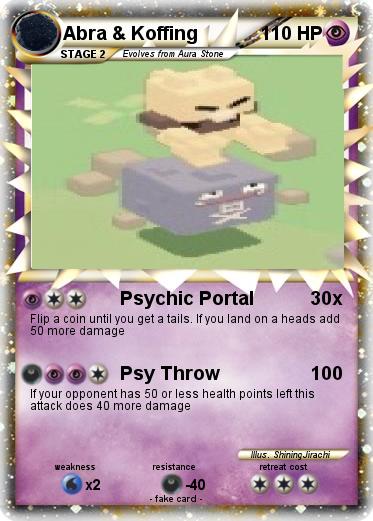 Pokemon Abra & Koffing
