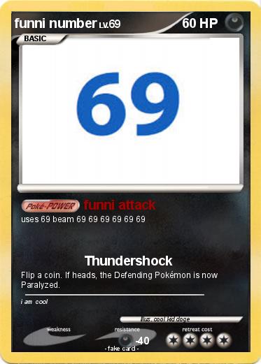 Pokemon funni number