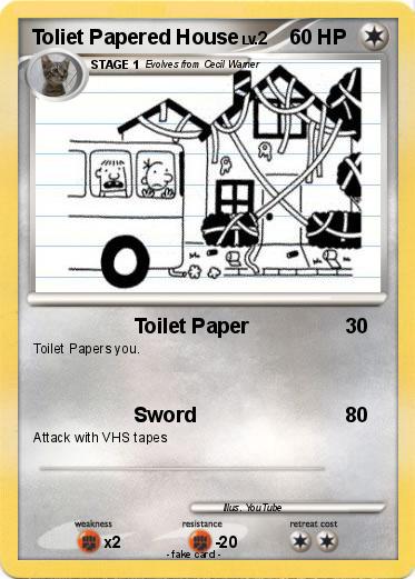 Pokemon Toliet Papered House