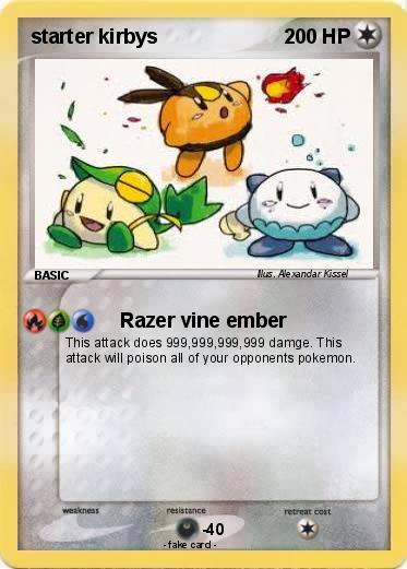 Pokemon starter kirbys