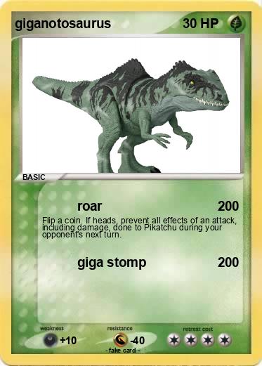 Pokemon giganotosaurus