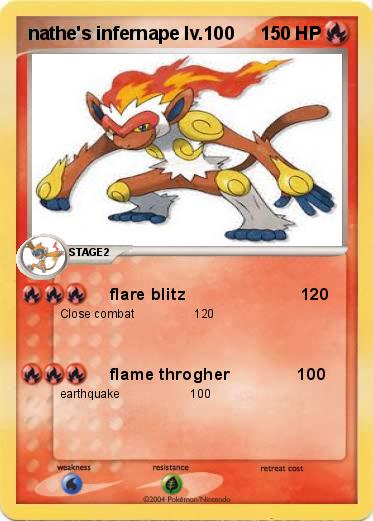 Pokemon nathe's infernape lv.100