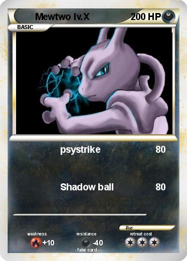 Pokemon Mewtwo lv.X