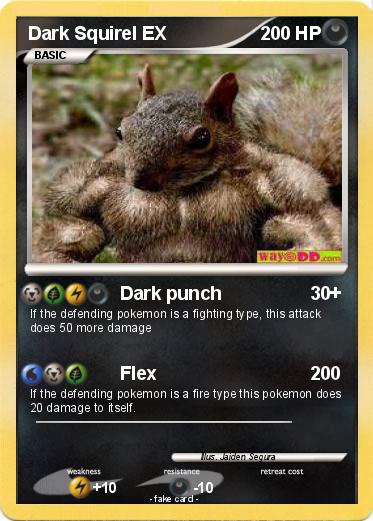 Pokemon Dark Squirel EX
