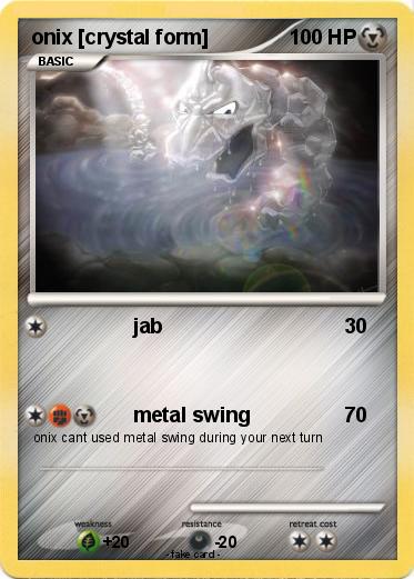 Pokemon onix [crystal form]