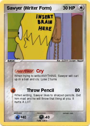 Pokemon Sawyer (Writer Form)