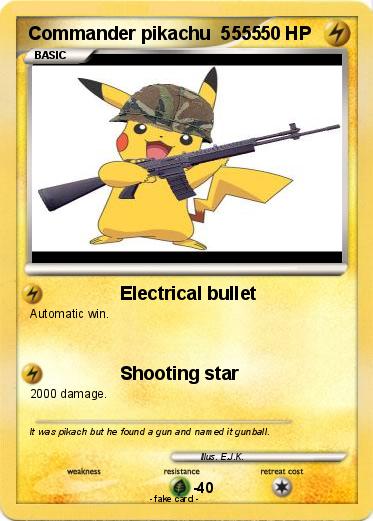 Pokemon Commander pikachu  5555