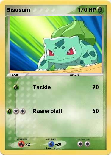 Pokemon Bisasam