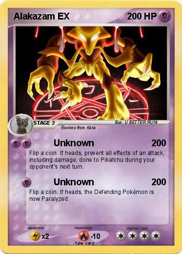 Pokemon Alakazam EX