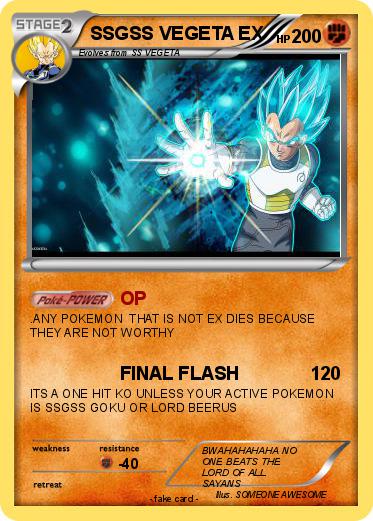 Pokemon SSGSS VEGETA EX Pokemon SSGSS VEGETA EX