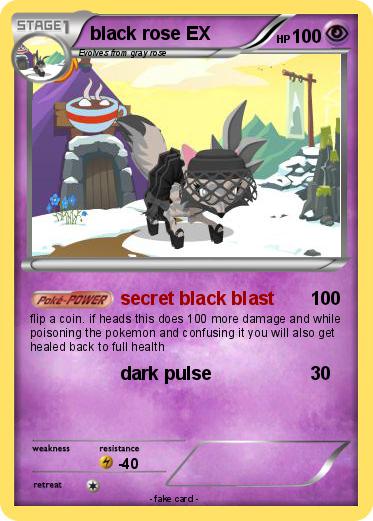 Pokemon black rose EX