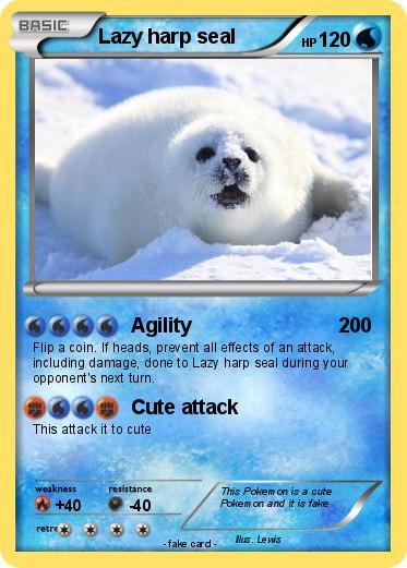 Pokemon Lazy harp seal