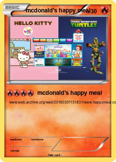 Pokemon mcdonald's happy meal