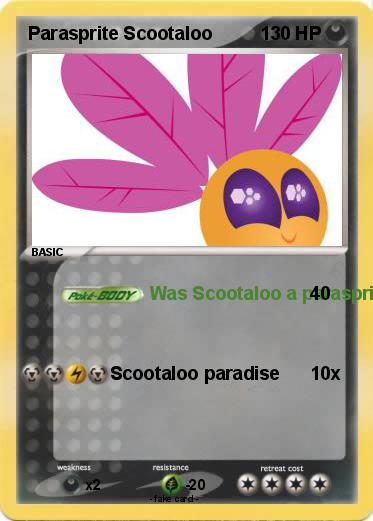Pokemon Parasprite Scootaloo