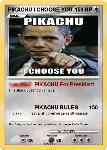Pokemon PIKACHU I CHOOSE YOU