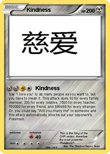 Pokemon Kindness