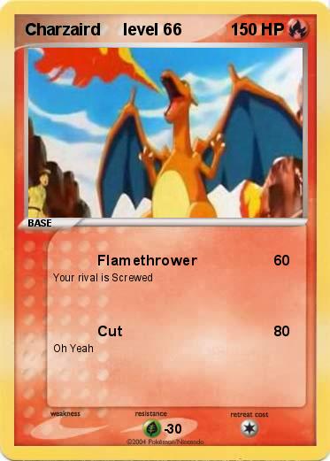 Pokemon Charzaird     level 66