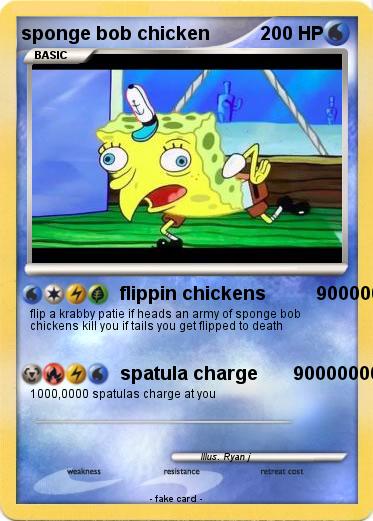 Pokemon sponge bob chicken
