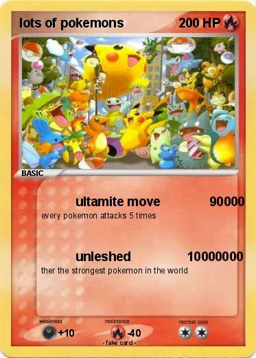 Pokemon lots of pokemons