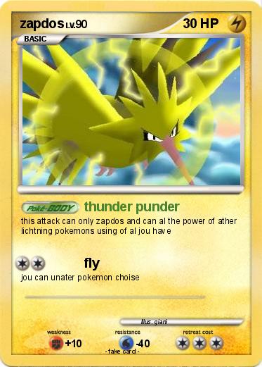 Pokemon zapdos