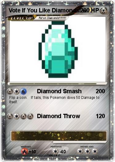 Pokemon Vote If You Like Diamonds!