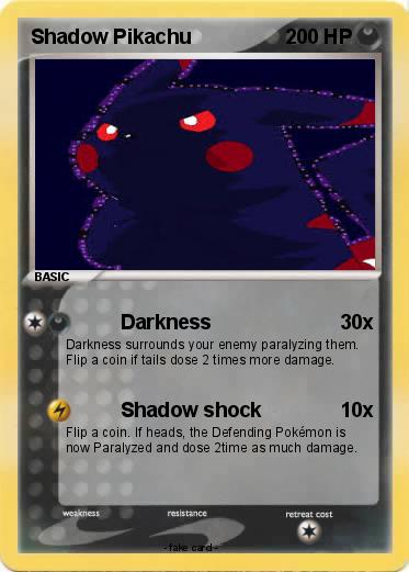 Pokemon Shadow Pikachu