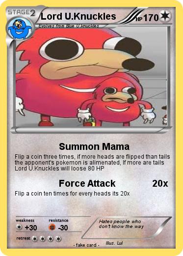 Pokemon Lord U.Knuckles