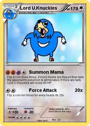 Pokemon Lord U.Knuckles