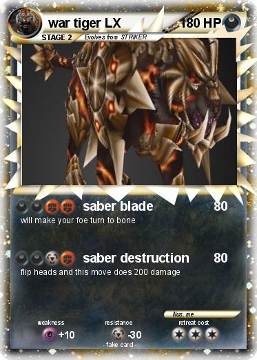 Pokemon war tiger LX
