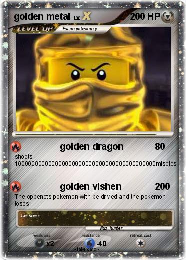 Pokemon golden metal