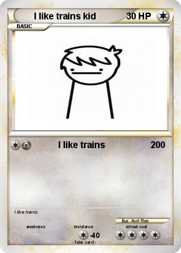 Pokemon I like trains kid