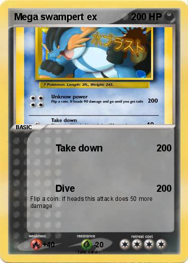 Pokemon Mega swampert ex