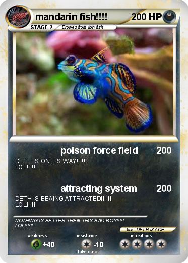 Pokemon mandarin fish!!!!