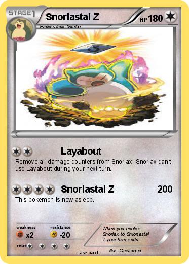 Pokemon Snorlastal Z