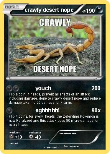 Pokemon crawly desert nope