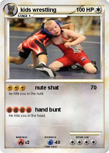 Pokemon kids wrestling