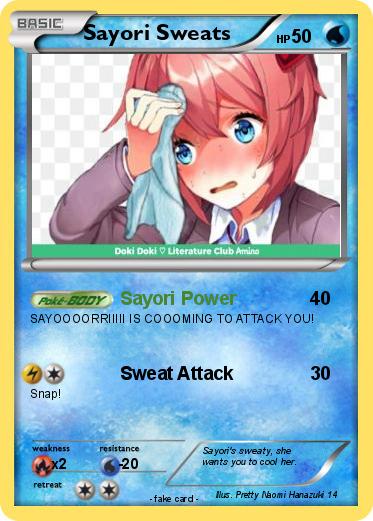 Pokemon Sayori Sweats