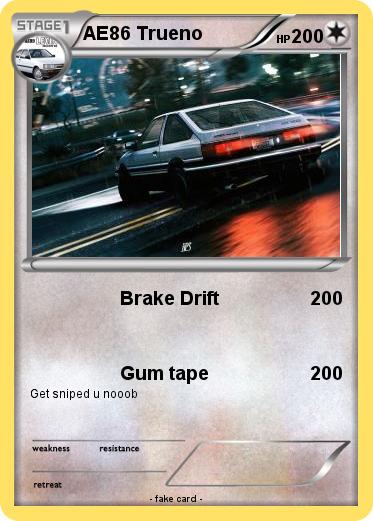 Pokemon AE86 Trueno