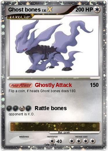 Pokemon Ghost bones