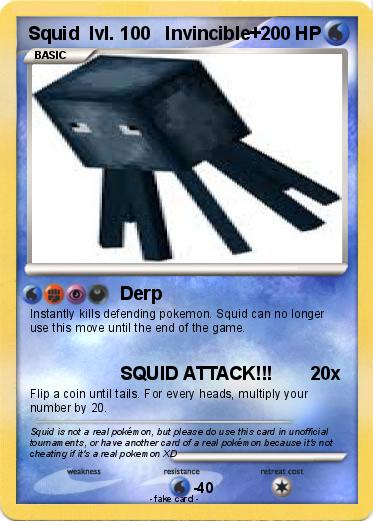 Pokemon Squid  lvl. 100   Invincible+