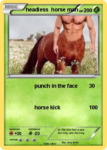 Pokemon headless  horse man