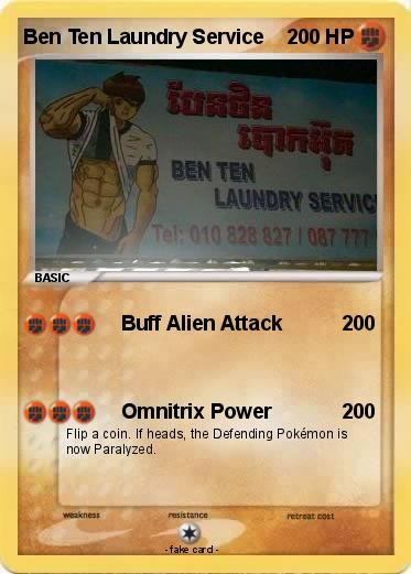 Pokemon Ben Ten Laundry Service