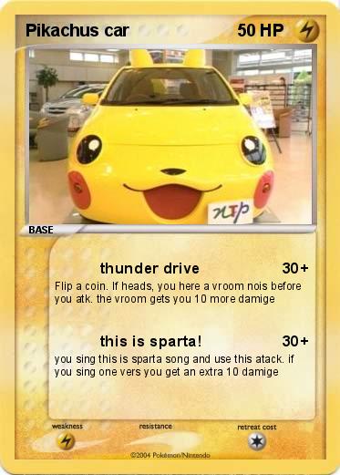 Pokemon Pikachus car