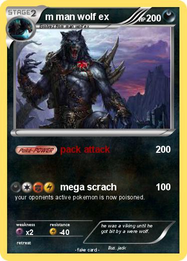 Pokemon m man wolf ex